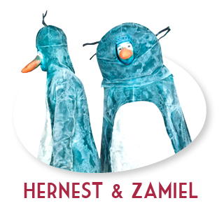 the pinguins Hernest & Zamiel