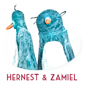 The pinguins Hernest & Zamiel